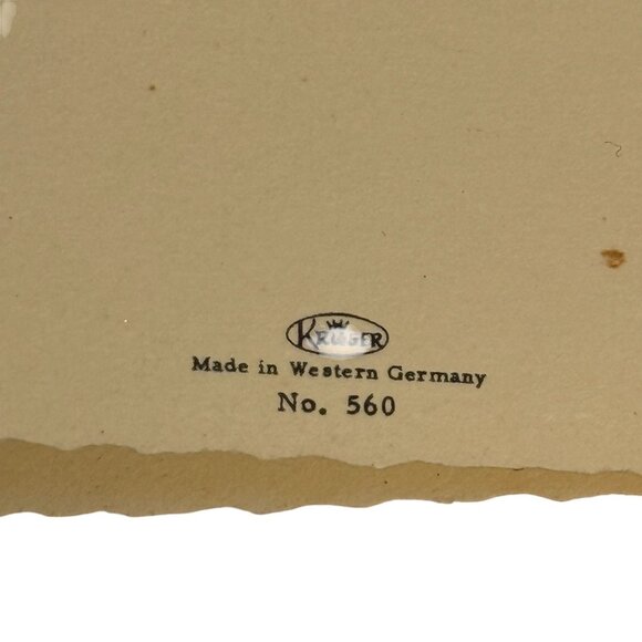 Vtg Easter Card Boy & Chick Design Kruger Made In Western Germany No. 560 - Picture 4 of 5